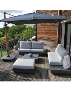 Parasol déporté 3x3 Deluxe - Heat Transfer 2